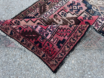 Antique Wool Runner Rug 3x10 - sku1858