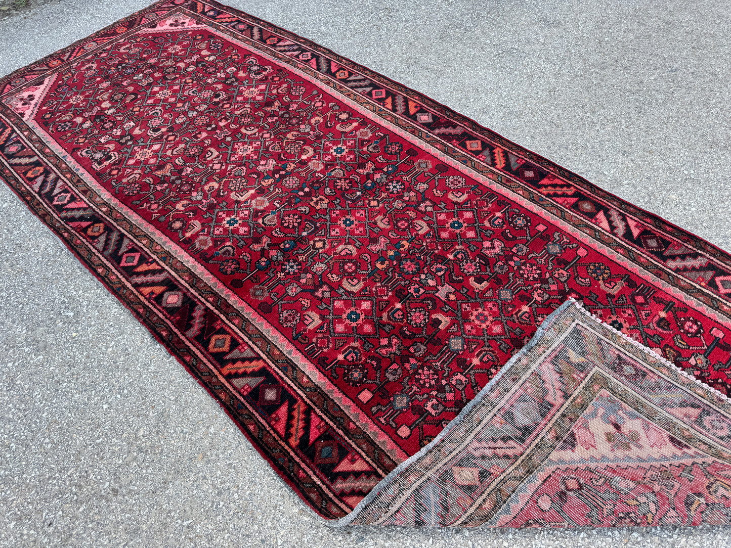 Antique Persian Runner Rug 4x10 - sku1890