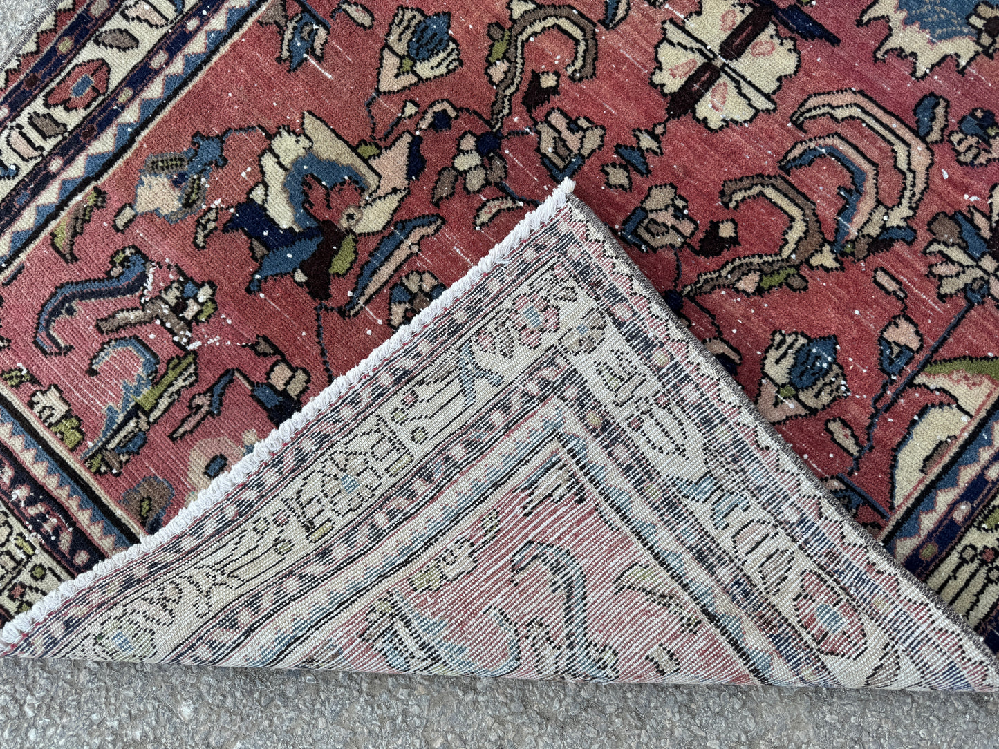 3x9 Vintage Runner Rug – 1970s Hand Knotted Wool Cotton Rug, Tribal Hallway Rug - sku2061