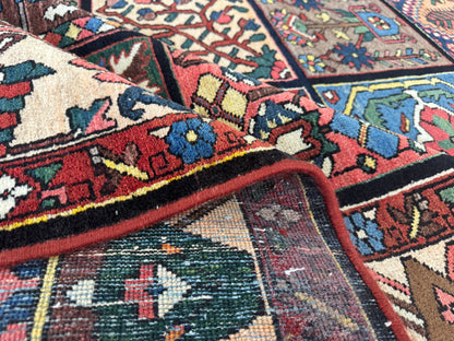 Antique Bakhtiari Wool Rug 7x10 ft – Hand Knotted Persian Garden Design Area Rug (1930s)- sku2103