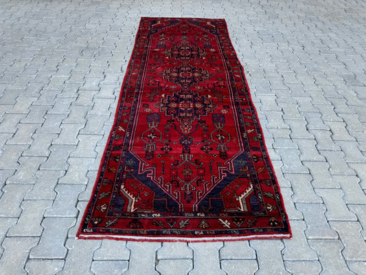 Vintage Runner Rug Wool 3x9 ft - sku1677