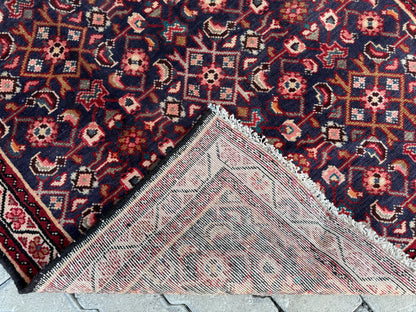 Vintage Wool Runner Rug 4x10 ft - sku1686
