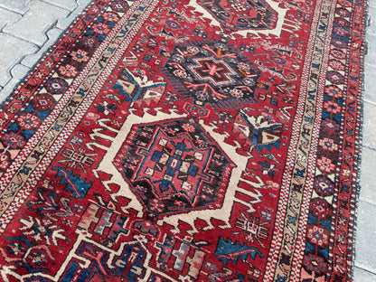 Vintage Runner Rug Wool 3x11 ft - sku1694