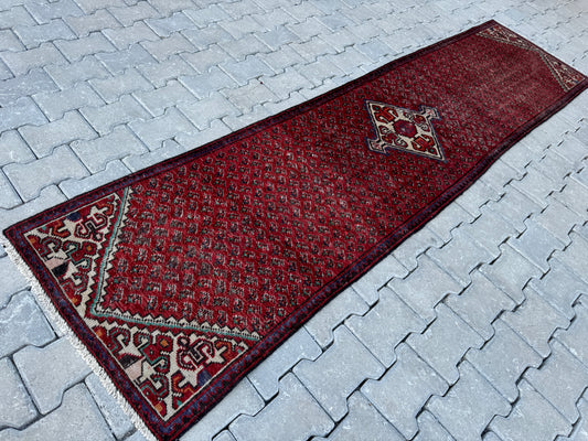Vintage Runner Rug Wool 2x9 ft - sku1701