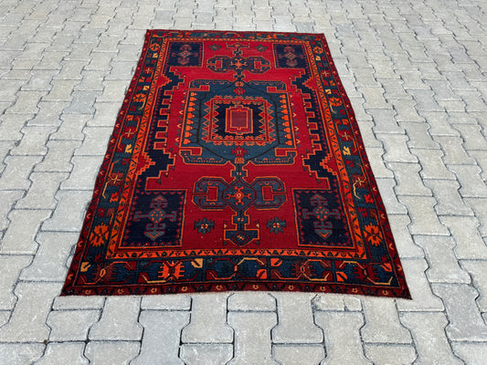 Persian Vintage Small Rug 4x6 ft - skua132