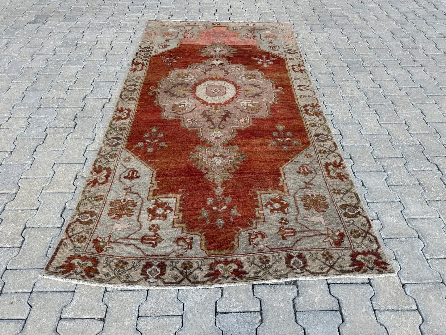 Vintage Anatolian Hand Made Rug 4x8 ft - sku293