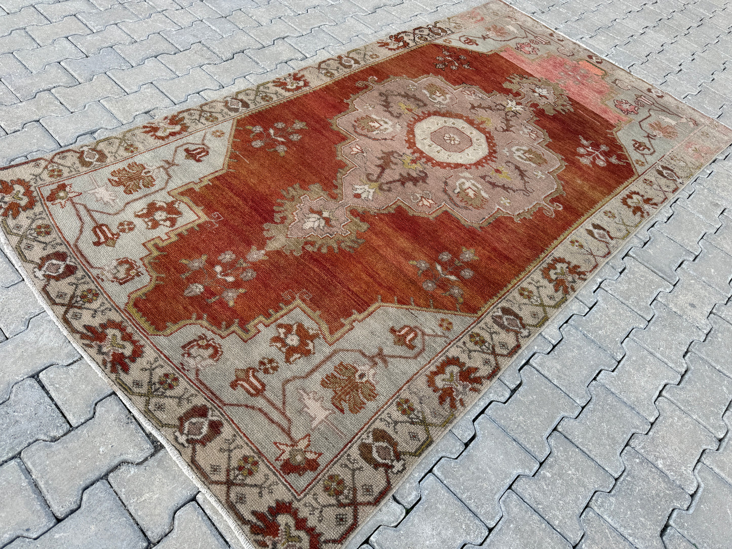 Vintage Anatolian Hand Made Rug 4x8 ft - sku293