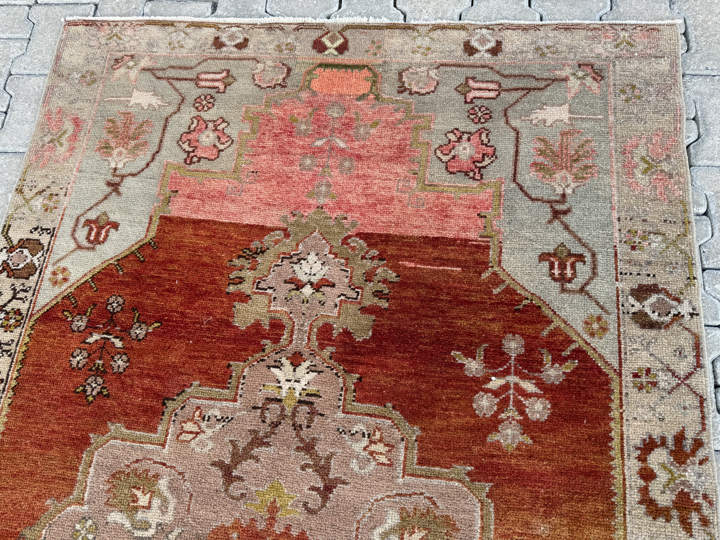 Vintage Anatolian Hand Made Rug 4x8 ft - sku293