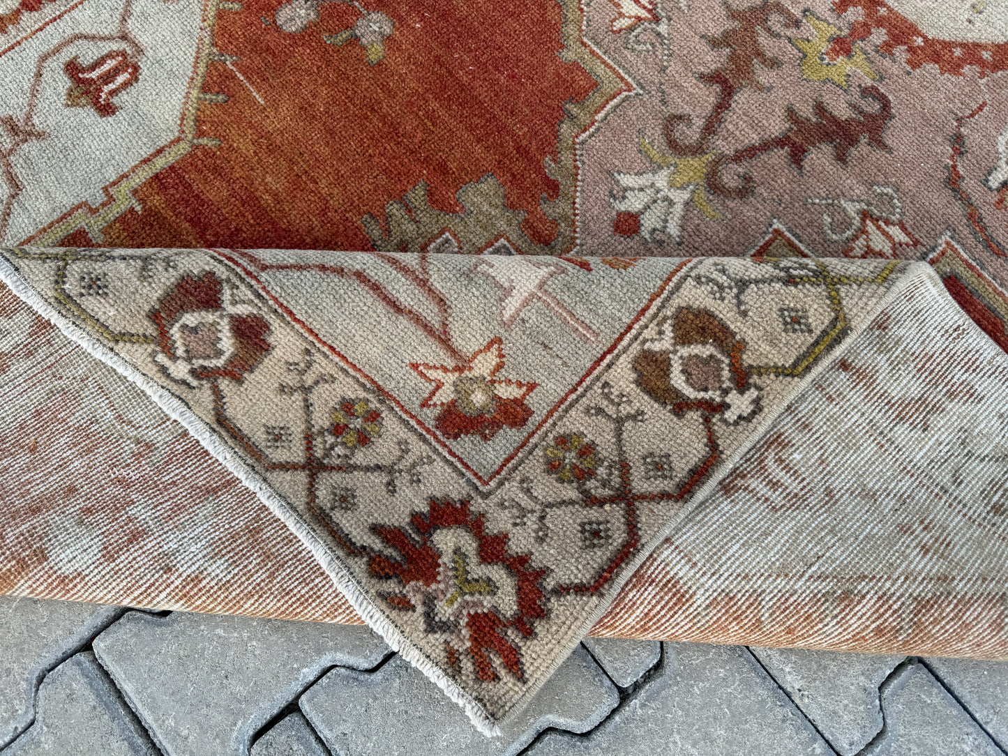 Vintage Anatolian Hand Made Rug 4x8 ft - sku293