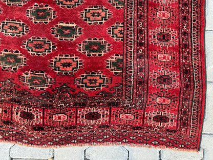 Turkmen Vintage Small Rug 4x5 ft - sku1049