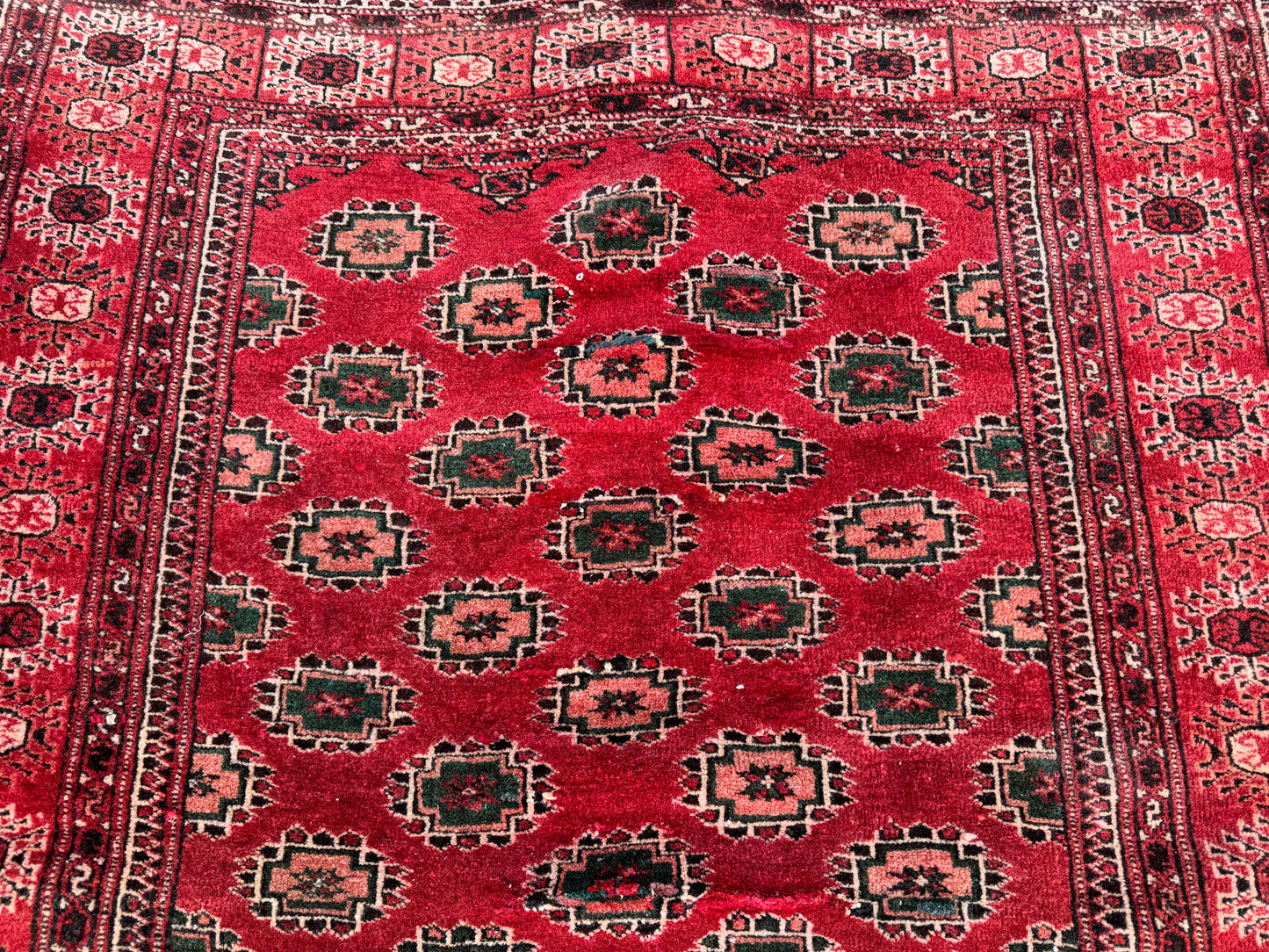 Turkmen Vintage Small Rug 4x5 ft - sku1049