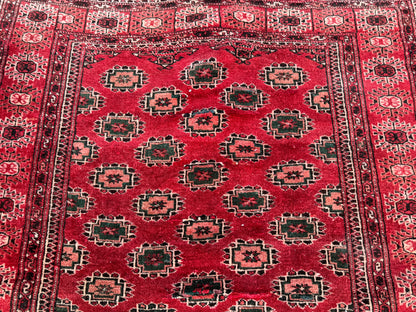 Turkmen Vintage Small Rug 4x5 ft - sku1049