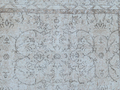 Neutral Rug 5x9, Hand Knotted, Oriental Living Room Decor, Beige and Brown