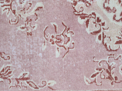 Turkish Area Rug 5x8, Hand Knotted Oriental Wool, Living Room Boho Decor