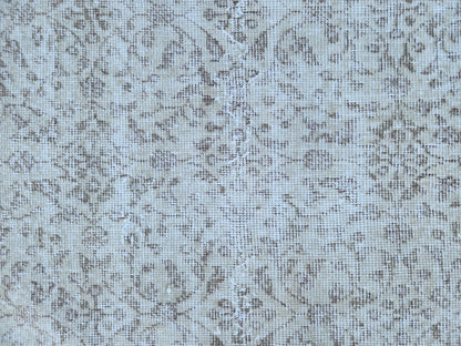 Neutral Wool Rug 3x6: Hand Made, Turkish Beige Decor, Kitchen Design
