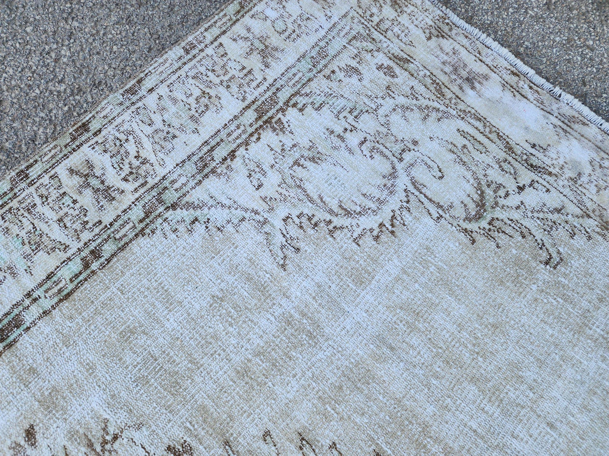 6x9 Vintage Rug, Turkish Hand Made, Oushak Medallion Design, Eco Friendly