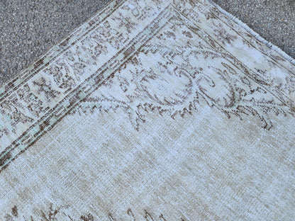 6x9 Vintage Rug, Turkish Hand Made, Oushak Medallion Design, Eco Friendly