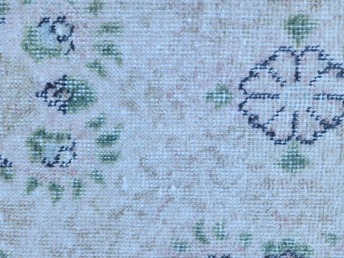 3x6 Neutral Small Runner Rug: Hand Knotted, Entry Decor
