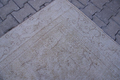 6x10 Turkish Neutral Rug: Beige Wool Oriental Rug, Living Room Hand Knotted Carpet