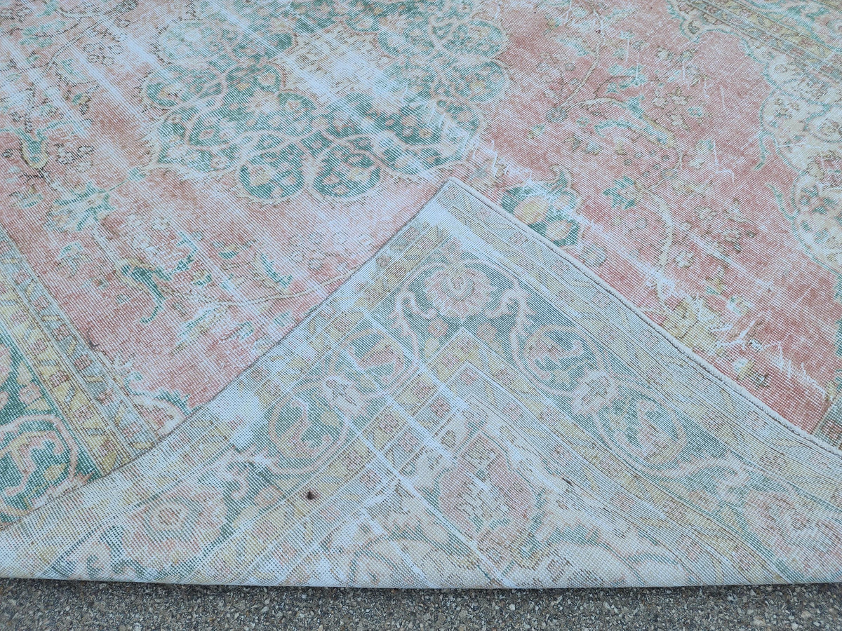 Oushak Rug 8x11: Hand-knotted Turkish Wool, Large Home Decor
