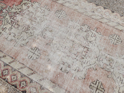 Vintage Anatolian Area Rug 2.6x9.2 ft, Turkish Hand Made Oriental Boho Carpet, Living room Runner