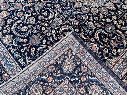 Vintage Oushak Rug 8x11: Hand Woven Turkish Wool Area Rug