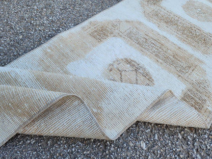 2x11 Neutral Runner Rug: Bohemian Home Decor, Up Cycled Wool