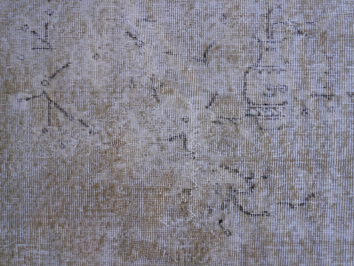 6x10 Neural Turkish Oushak Rug: Green Neutral Wool Bohemian Rug
