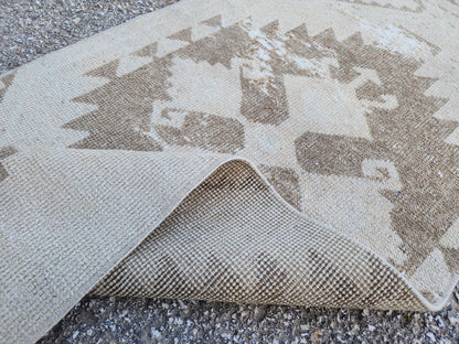 Turkish Runner Rug 2x9: Beige Oriental Hallway Bohemian Decor