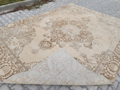 9x12 Persian Wool Rug, Hand Knotted, Oriental Rug, Living Room Decor