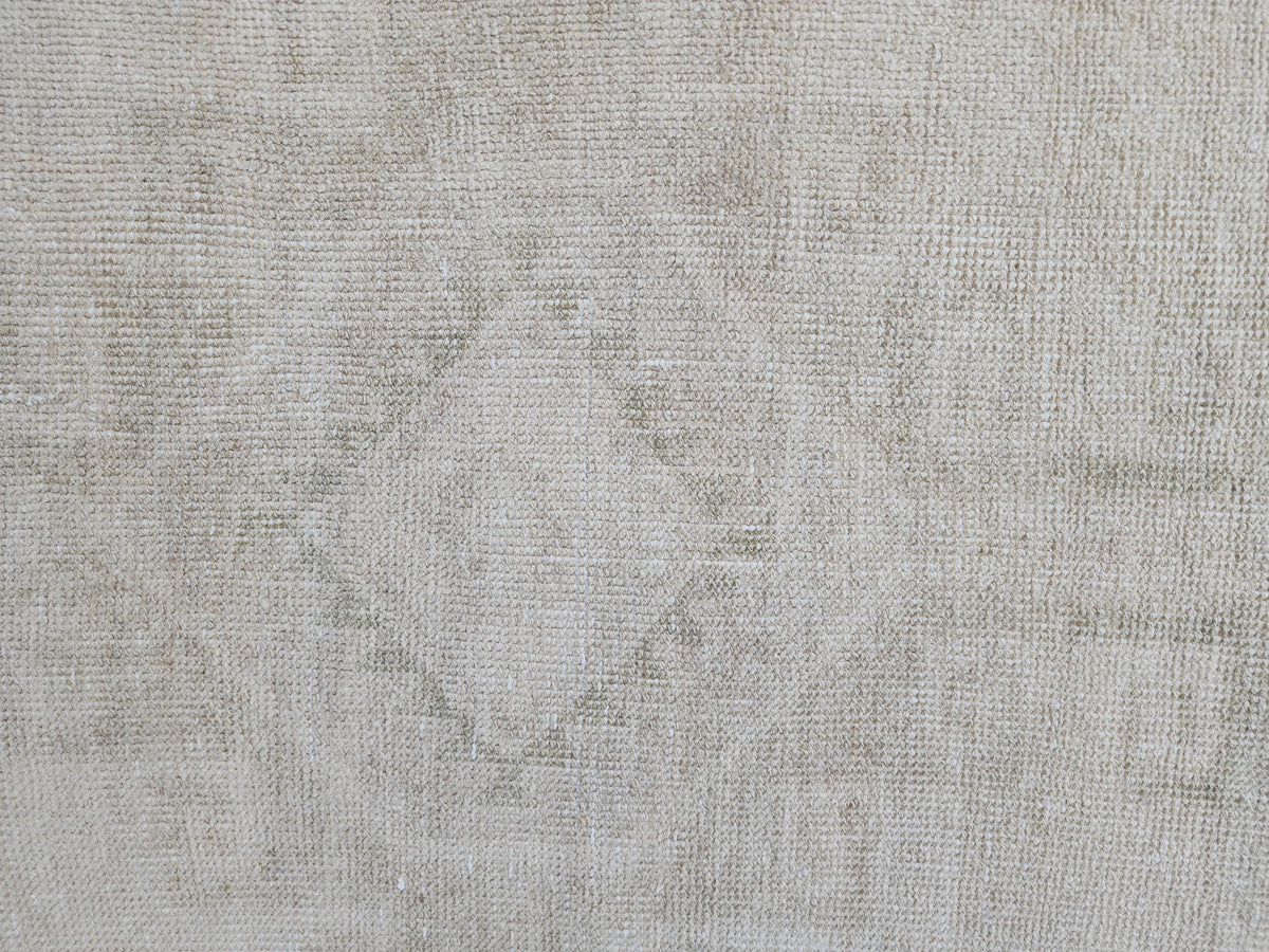 2x11 Neutral Runner Rug, Rustic Oriental Hallway Decor, Muted Wool