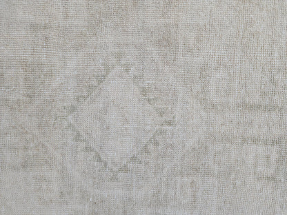 2x11 Neutral Runner Rug, Rustic Oriental Hallway Decor, Muted Wool