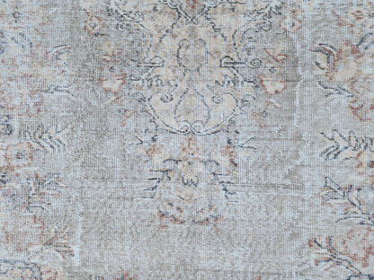 Neutral Oushak Rug 5x9: Turkish Hand Knotted, Dining Room Decor