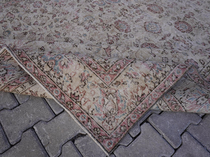 Handwoven Rug 6x9, Wool & Cotton Turkish Rug, Living Room Decor
