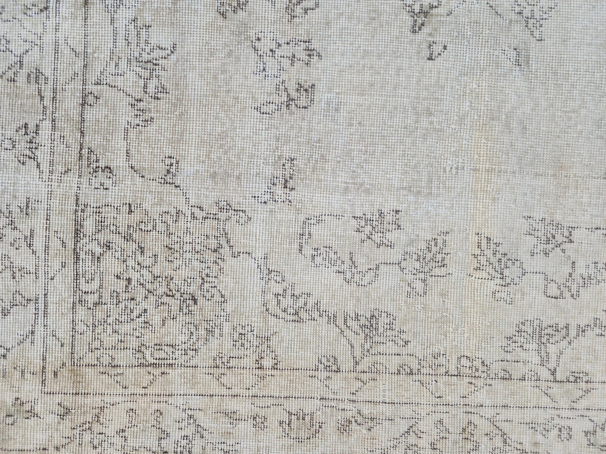 Oushak Rug 5x9: Turkish Wool Bohemian Design, Rustic Farmhouse Decor