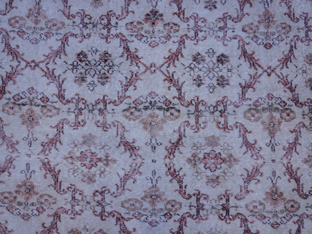 Handwoven Turkish Oushak Rug 6x10: Wool & Cotton Blend