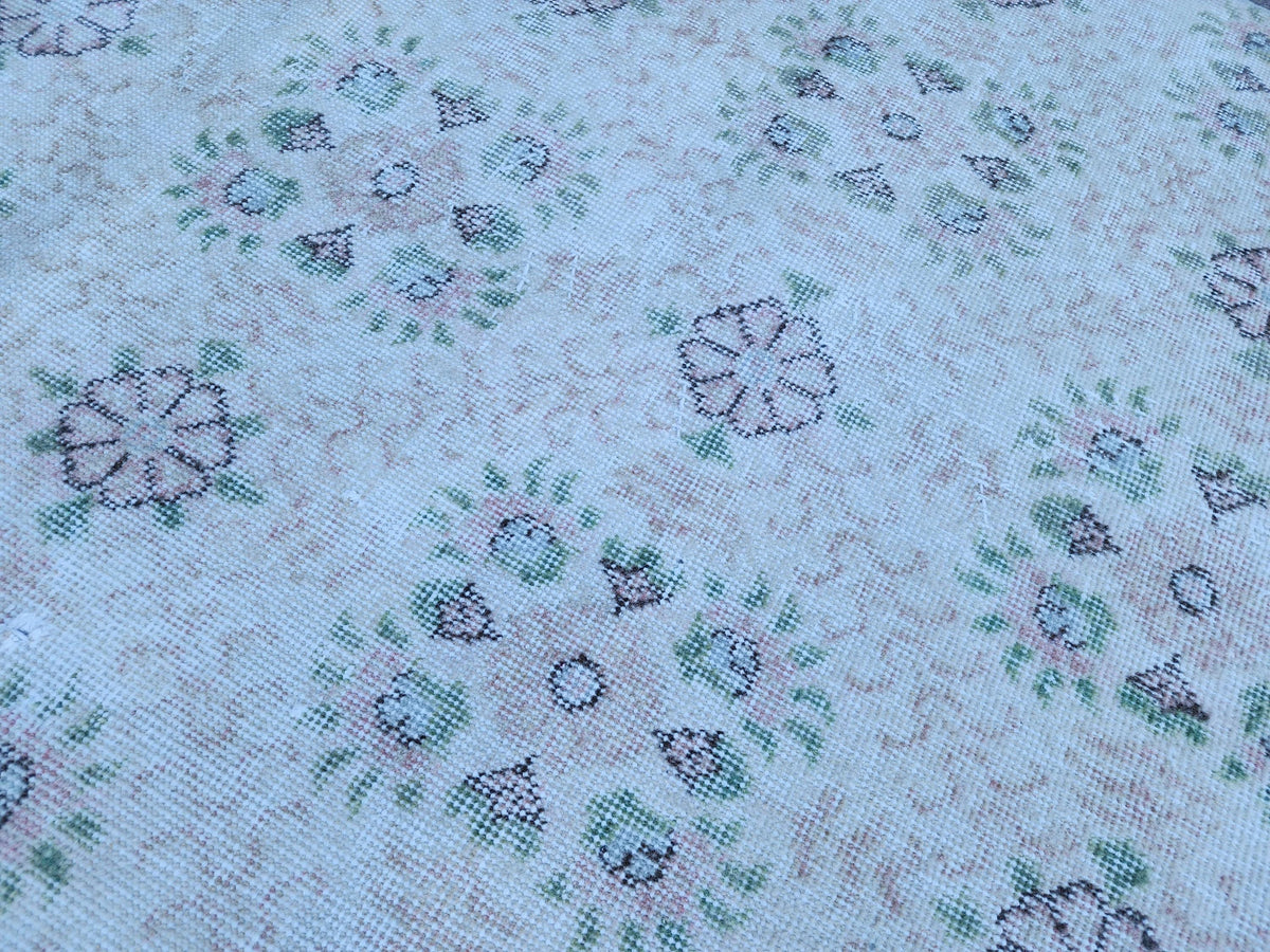 3x6 Neutral Small Runner Rug: Hand Knotted, Entry Decor