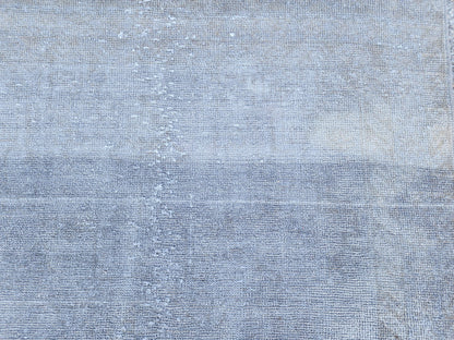Gray Wool Turkish Rug 4x7: Handwoven Oriental Decor