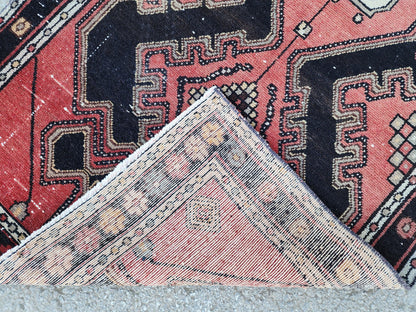 3x9 Hallway Runner Rug: Hand Knotted, Rustic Decor