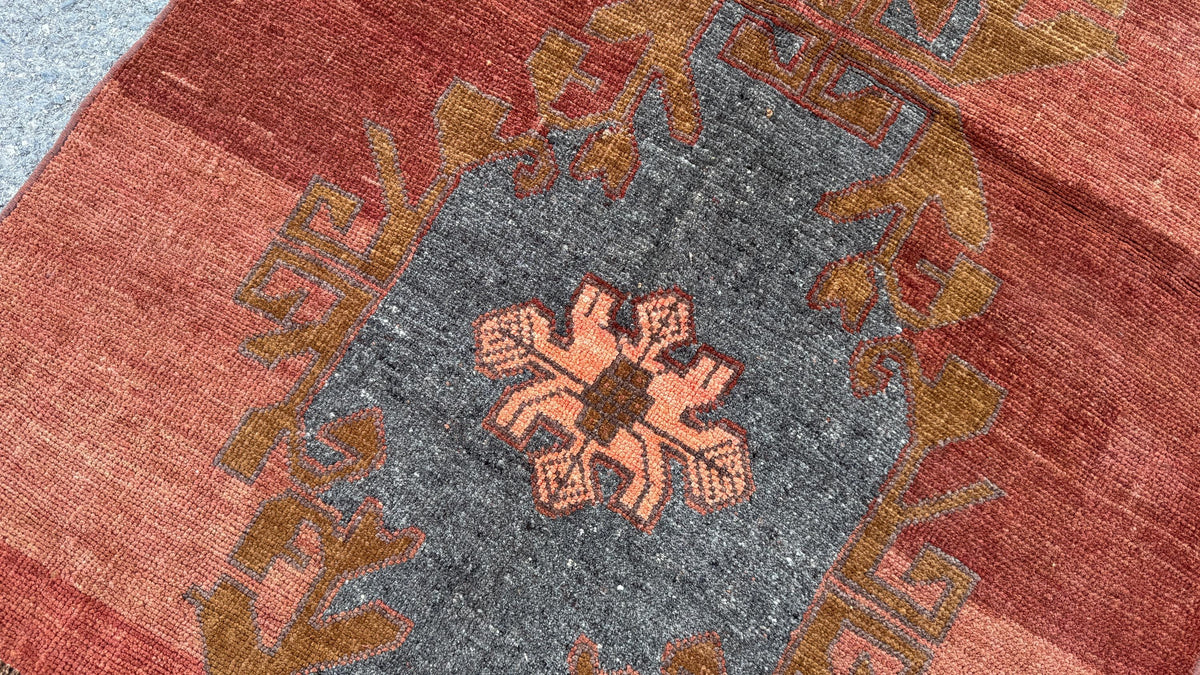 4x6 Small Decor Rug, Home Rustic Mini Decor, Up Cycled Wool
