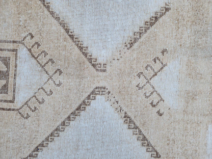 2x12 Muted Oushak Turkish Runner Rug: Boho Hallway Decor