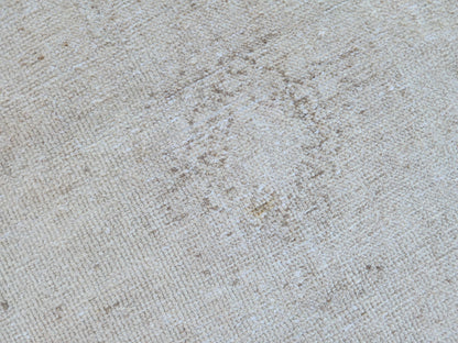 Neutral Turkish Rug 2.5 x 9.7 ft, Bohemian Hand Knotted Rustic Decor, Kitchen Decor