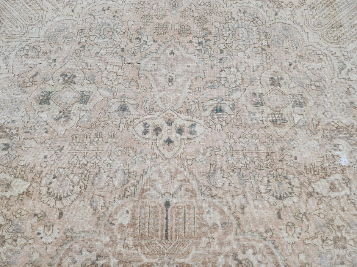 9x12 Neutral Wool Area Rug, Oversized Living Room Decor, Beige And Brown