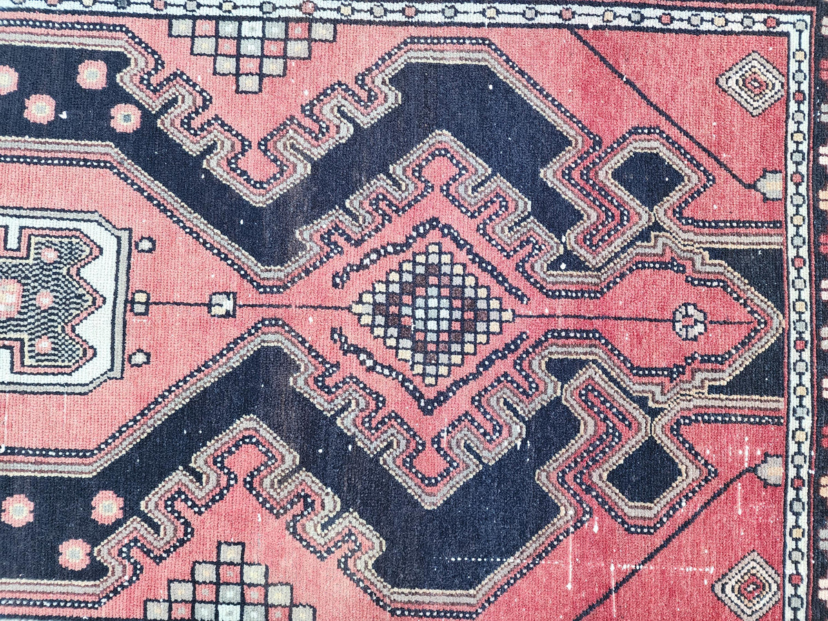 3x9 Hallway Runner Rug: Hand Knotted, Rustic Decor