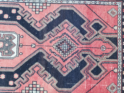 3x9 Hallway Runner Rug: Hand Knotted, Rustic Decor