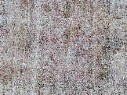 Vintage Oushak Rug 5x8: Handwoven Turkish Wool, Neutral Farmhouse Style