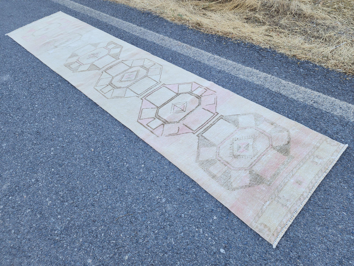 Hand Made Runner 2x13, Home Kitchen Decor, Oriental Boho Rug, Gift For Her, Farmhouse Decor
