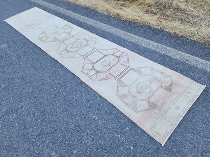 Hand Made Runner 2x13, Home Kitchen Decor, Oriental Boho Rug, Gift For Her, Farmhouse Decor