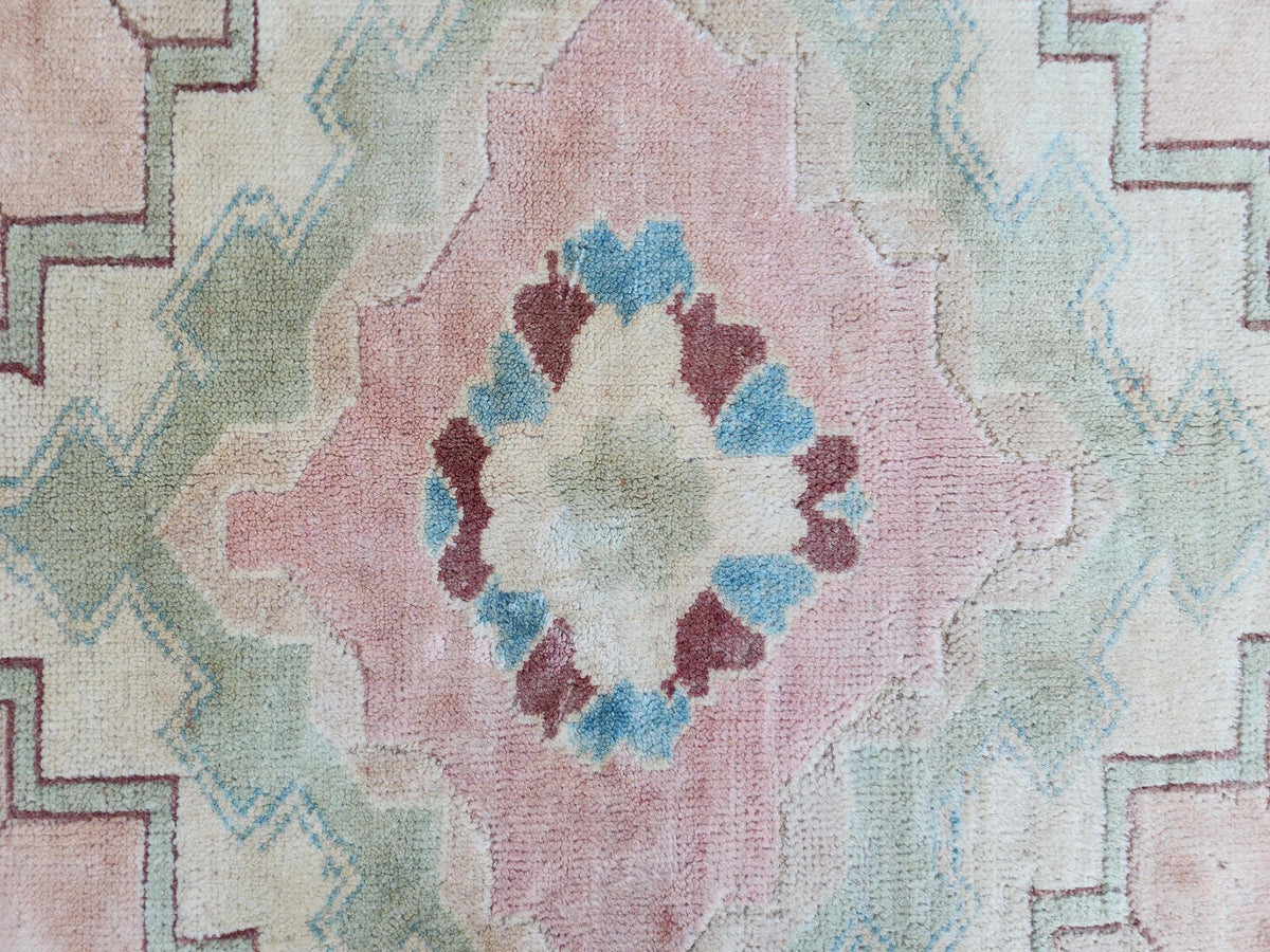 5x6 Anatolian Wool Rug, Turkish Neutral Hand Made Soft Carpet, Living Room Boho Decor