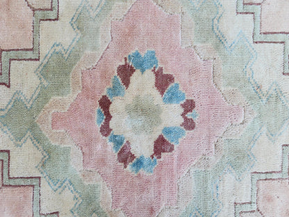 5x6 Anatolian Wool Rug, Turkish Neutral Hand Made Soft Carpet, Living Room Boho Decor